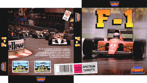 F-1 box art for ZX Spectrum